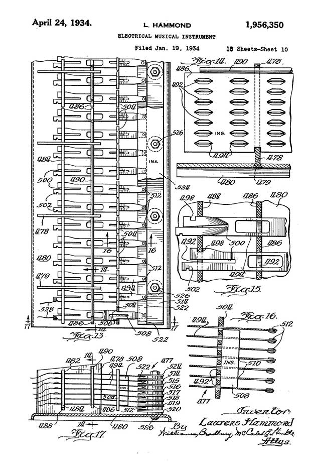 Hammond Organ Original Patent