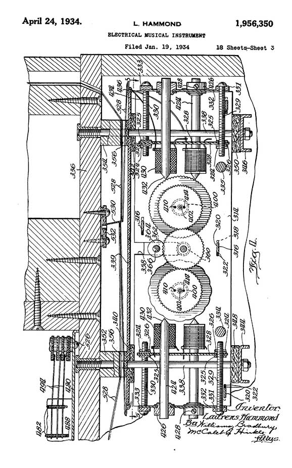 Hammond Organ Original Patent