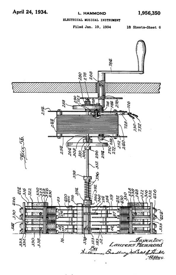 Hammond Organ Original Patent