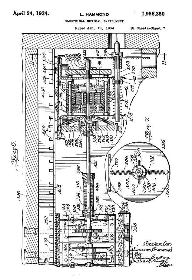 Hammond Organ Original Patent