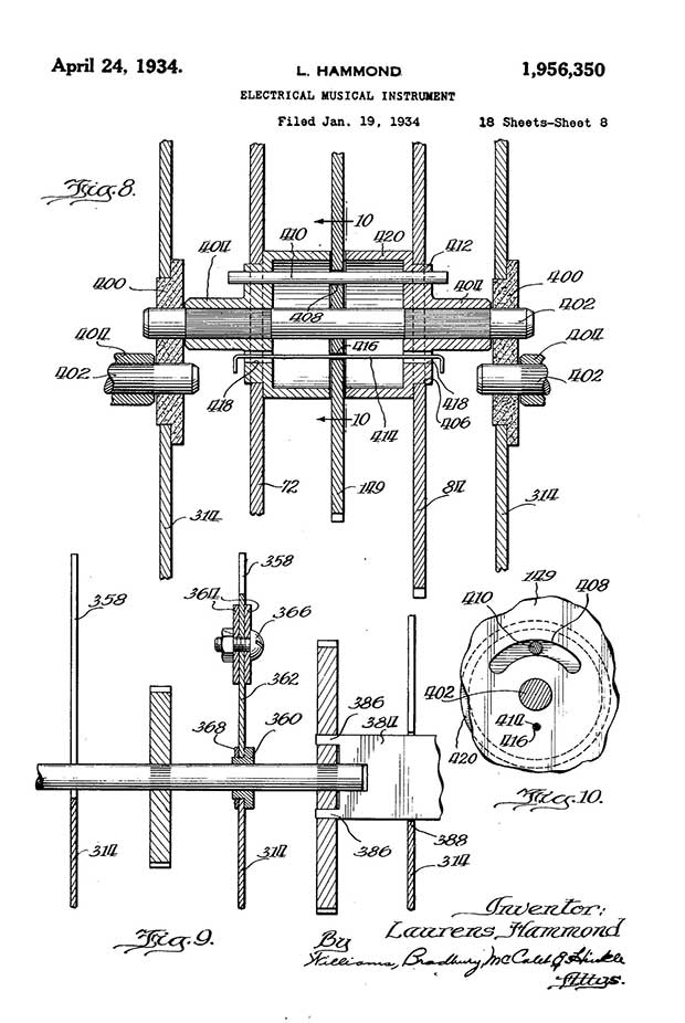 Hammond Organ Original Patent