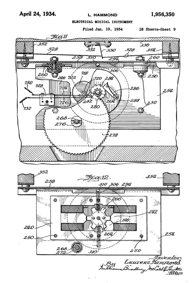 Hammond Organ Original Patent