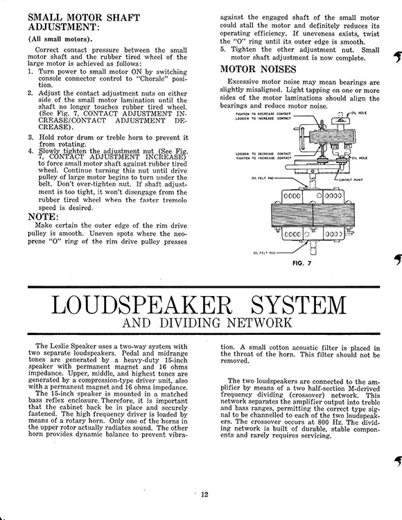 Leslie 145, 147, 247 Speaker Owners Manual
