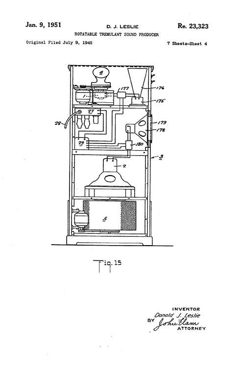 Leslie 122 Speaker Owners Manual