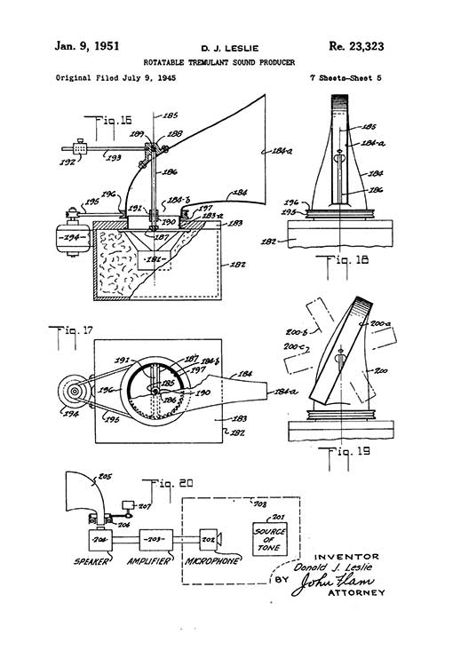 Leslie 122 Speaker Owners Manual