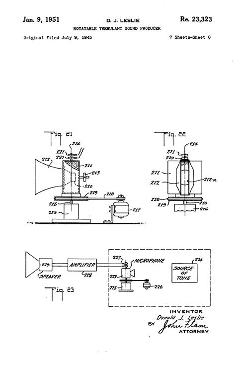 Leslie 122 Speaker Owners Manual